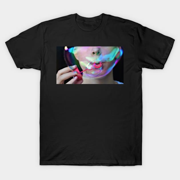 Bubbles Mask Face Cover Colorful pattern 2020 T-Shirt by hispanicworld